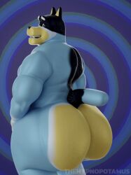 bandit heeler from bluey (series) by thehypnopotamus