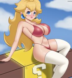 princess peach from mario (series) by gummslime