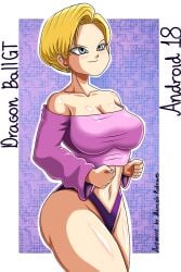 android 18 from dragon ball by rodriguesd-marcelo