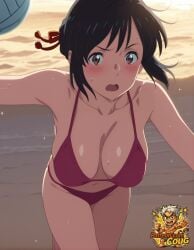 miyamizu mitsuha from kimi no na wa. by coug