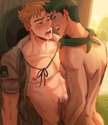2boys abs aiden_flynn barely_clothed blush blushing_male camp_buddy camp_buddy:_scoutmaster_season cock fit fit_male frottage frotting gay hat interracial interracial_sex interracial_yaoi male male/male male_only mostly_nude muscles muscular muscular_male outdoor outdoor_nudity outdoor_sex outdoors outdoors_nudity outdoors_sex penis practically_nude precum precum_on_penis precum_string scarf sombre_slahc toned toned_body toned_male twunk yaoi yoshinori_nagira