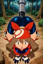 1girls ai_assisted ai_generated anal anal_access anal_only anal_only_panties anal_only_pants anal_sex animated ass backless_panties bike_shorts female female_only mature_female may_(pokemon) mp4 penetration_through_clothes pokemon sex_machine solo sound tagme video