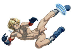 1boy abs balls blonde_hair cum final_fantasy final_fantasy_x flaccid flaccid_penis foreskin gloves human light-skinned_male light_skin male male_focus male_only muscles muscular muscular_male nude partially_retracted_foreskin pecs penis schizoid semi-erect solo solo_focus sport testicles tidus uncircumcised