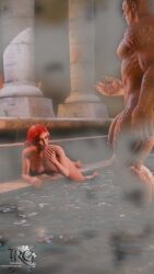 triss merigold from cd projekt red by therenderguy