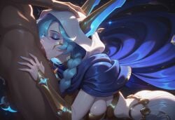 cosmic dusk xayah from cosmic series by brocolibaron