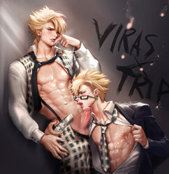 dramatical_murder male male_only nitro+_chiral sakimichan trip_(dramatical_murder) virus_(dramatical_murder) yaoi