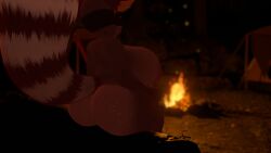 3d 3d_model anthro ass ass_focus butt butt_focus er0sfemmy furry outdoors outside seated sitting sitting_on_chair tagme tagme_(source)