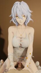 1boy 1girls 3d 9:16 animated bangs bare_shoulders big_breasts big_penis blush breasts code_vein collarbone completely_naked completely_nude cow_girl cowgirl_position cum cum_in_pussy cum_inside cumshot female female_focus female_on_top hair_between_eyes highres io_(code_vein) kaliethva lazyprocrastinator looking_at_viewer lying male male_pov mp4 naked naked_female nipples nude nude_female on_back open_mouth penis pov pov_eye_contact pussy riding sex short_hair shorter_than_30_seconds silver_hair solo_focus sound straight tagme uncensored vaginal_penetration vertical_video video white_hair yellow_eyes