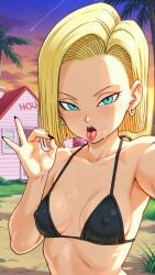 android 18 from dragon ball by iksanich