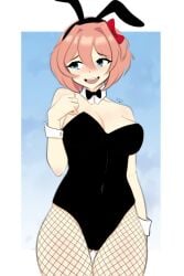 sayori (doki doki literature club) from doki doki literature club by thefishart