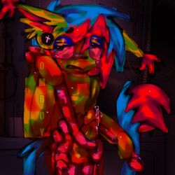 balls bittersweet blood_on_body blood_on_face blood_on_penis blue_and_red_hair cat_ears chartreuse_body chartreuse_skin coloured_hair cross crying crying_with_eyes_open cum cumming digital_drawing_(artwork) digital_media_(artwork) ear_fluff ear_tuft ear_tufts eyeliner fluffy fluffy_tail frown frown_eyebrows frowning frowning_at_viewer furry furry_male furry_only furry_tail fursona gauged_ear glossy_body gore grabbing_intestines grey_body guro guyliner holding_intestines humiliated humiliation intestines lighting looking_at_viewer male male_only masochism masochist messy messy_art not_ai_generated oc oiled_body oiled_skin oily open_mouth pathetic pathetic_male penis penis_out precum precum_drip precum_on_penis red_and_blue_hair red_light red_lighting rendered sad sadism scene_hair self_upload shading shiny_balls shiny_body shiny_penis shiny_skin solo solo_focus trying_not_to_cum waist_up watery_eyes zombie zomboy zomboyzxp
