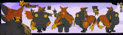 3_fingers 3_toes 4_ears absurd_res anthro areola avali avian belly big_areola big_belly big_breasts black_arms black_belly black_body black_breasts black_claws black_feathers black_inner_ear black_legs black_sclera black_scutes black_tuft blue_body blue_feathers breasts bust_portrait chest_tuft claws color_swatch dipstick_tail electricity english_text feather_hair feather_tuft feathered_wings feathers feet female female_(lore) female_anthro finger_claws fingers front_view gingerrey hair hair_over_eye hand_pawpads hi_res huge_areola huge_belly huge_breasts kayu_(wyldfyrteam) lightning lightning_bolt lightning_tail looking_at_viewer markings mechanical_arm midriff multi_ear navel nipples non-mammal_areolas non-mammal_breasts non-mammal_navel non-mammal_nipples nude nude_anthro nude_female obese obese_anthro obese_female orange_body orange_ears orange_feathers orange_wings overweight overweight_anthro overweight_female pawpads portrait pseudo_hair purple_body purple_feathers rear_view red_body red_feathers scuted_feet scuted_hands scutes side_view solo tail tail_markings tan_body tan_feathers text toe_claws toes tuft white_eyes winged_arms wings yellow_areola yellow_body yellow_feathers yellow_mouth yellow_nipples yellow_pawpads yellow_tail_tip
