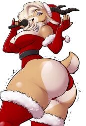 gazelle (zootopia) from christmas by lunisnightwind