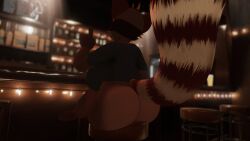 3d 3d_model anthro ass ass_focus butt butt_focus er0sfemmy furry indoors inside seated sitting sitting_on_chair tagme tagme_(source)