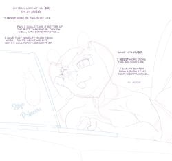 ass ass_focus beaver beaver_ears beaver_girl beaver_humanoid beaver_tail cindy_(khreis) cocknosis computer dicknosis furry huge_ass hypnosis hypnotic_penis hypnotized_female khreis laptop lying_on_bed lying_on_stomach mind_control penis_hypnosis tech_control