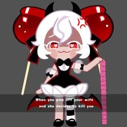 candy apple cookie from cookie run by unepicroachy