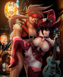 breasts crisisbeat cum cum_in_pussy cum_inside female guilty_gear hair human i-no ino jam_kuradoberi male penis pussy short sol_badguy straight vaginal_penetration