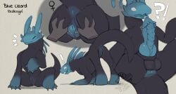 blue lizard (rain world) from rain world by doeboi