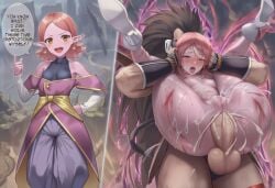 1boy 1girls after_battle ahe_gao ai_generated anal anal_sex ass bad_end boasting breasts chronoa confident cum cum_in_ass cum_overflow cuts defeated defeated_heroine dragon_ball dragon_ball_xenoverse dragon_ball_z english_text facing_viewer female femsub fucked_silly full-face_blush full_nelson half-closed_eye hand_on_own_hips head_grab huge_ass injury instant_loss_2koma knees_up large_penis large_testicles lifting_person looking_at_viewer male male_penetrating_female maledom mind_break moaning nipples penis pointy_ears protagonistsub_antagonistdom pussy pussy_juice raditz rape reverse_suspended_congress scratches sex small_breasts smug speech_bubble spread_legs squirting standing supreme_kai_of_time talking_to_viewer testicles text thick_thighs tongue_out upturned_eyes wide-eyed wide_hips