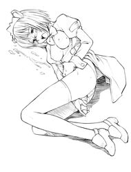 1futa 2k-tan bow censored cum dildo futa_only futanari glasses hinemosu hinemosu_notari intersex masturbation monochrome no_testicles os-tan solo