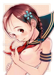 1girls breasts female hair_ornament hairpin neyuki_rei original solo