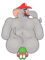 anal anthro ass big_butt duo elephant elephant_mario elephantid facesitting gay male male/male mammal mario mario_(series) nintendo nude oral overweight overweight_male proboscidean proboscis_(anatomy) rimming sex simple_background sitting sitting_on_another super_mario_bros._wonder superchub tail timidwithapen trunk_(anatomy) yoshi