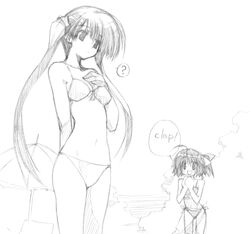 character_request monochrome sumadera_yukio swimsuit tenshi_no_inai_12-gatsu tied_hair twintails