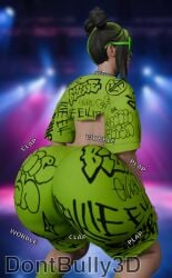 1girls 3d 3d_(artwork) alternate_ass_size alternate_breast_size alternate_version_available billie_eilish billie_eilish_(fortnite) black_hair blender blender_(artwork) blender_(software) celebrity clothed_twerking crop_top dont_bully_(artist) female green_clothing hair_dye huge_ass huge_breasts huge_butt light-skinned_female light_skin oversized_breasts pinup pinup_pose real_person sunglasses sunglasses_on_face twerk twerking voluptuous voluptuous_body voluptuous_female voluptuous_teen