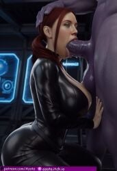 1boy 1girls ai_generated alien alien/human armpits azataai balls belly_button big_breasts big_mouth black_widow_(marvel) breasts brown_nipples busty completely cucked_by_villain cum_in_mouth cum_on_breasts deepthroat difference dominant domination erection face fellatio female green_eyes hair hand head head_grab hero hips human humanoid interspecies light-skinned_female male male/female male_behind_female marvel marvel_comics mole_on_body natasha_romanoff ntr nude on open_mouth penis ponytail profanity purple purple_skinned_male red red_hair rolling_eyes scarlett_johansson short size skin straight testicles thanos thick thighs tied_hair tomboy tongue_out twintails uncensored villain voluptuous voluptuous_female x3d(style)