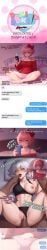 1boy 1girls ai_assisted ai_generated black_bra black_panties blacked blue_eyes blush bra breasts breeding breeding_request clothed clothed_female_nude_male clothed_sex comic comic_strip cum cum_inside dark-skinned_male dark_skin dialogue doki_doki_literature_club english_text erect_nipples female female_pervert finger_in_another's_mouth finger_in_mouth fingering getting_horny hairbow hand_under_clothes hands_under_clothes holding holding_object holding_phone horny implied_fingering implied_masturbation male medium_breasts motion_blur motion_lines nipples off-shoulder_shirt off_shoulder on_bed one_breast_out panties panties_aside phone pink_hair sayori_(doki_doki_literature_club) sexting shocked short_hair silver_hair small_breasts sports_bra surprised tagme texting thiccwithaq_(ai_style) vaginal_penetration watching watching_porn white_hair