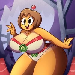 1girls anthro anthrofied ass breasts breasts female flora_fauna lolwutburger lwbafterdark plant plant_girl plant_humanoid plantie plants_vs._zombies plants_vs_zombies popcap_games potato_mine_(pvz) pussy spudow_(pvz)