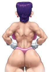 1girls artrexino athletic athletic_female female female_focus female_only leotard light-skinned_female light_skin mama_matsumoto mature mature_female milf mother punch_punch_forever! thick_thighs wrestling_outfit