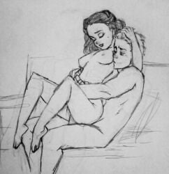 1boy1girl anakin_skywalker attack_of_the_clones beauty_mark breasts curly_hair girl_on_top hand_in_hair master-burglar mole mole_under_eye nipples nude_female nude_male padme_amidala robotic_arm star_wars vaginal_penetration