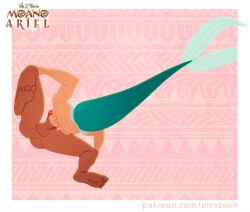 ariel ariel_(the_little_mermaid) gay genderswap moana moana_waialiki mr._x-toon no_visible_face non-human non-human_body the_little_mermaid the_little_mermaid_(1989_film)