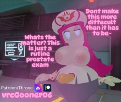 eyebrows_raised imminent_sex large_breasts nurse nurse_cap pegging solo_female strap-on susie_(kirby) vrcgooner06 vrchat