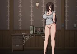 1boy 1girls 2d anal anal_sex animated big_ass big_breasts big_thighs bigger_female black_hair bouncing_breasts brown_hair crimson_bird cum cum_in_ass cum_in_pussy cum_inside doggy_style dominant_male game_cg height_difference lowres lustful_spirit_hunt sex sex_from_behind size_difference smaller_male straight submissive_female tagme tall_female taller_female taller_girl thick_thighs vaginal_penetration video