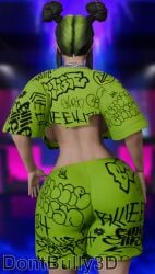 1girls 3d 3d_(artwork) alternate_ass_size alternate_breast_size alternate_camera_angle billie_eilish billie_eilish_(fortnite) black_hair blender blender_(artwork) blender_(software) celebrity crop_top dont_bully_(artist) female green_clothing hair_dye huge_ass huge_breasts huge_butt light-skinned_female light_skin oversized_breasts pinup pinup_pose real_person sunglasses sunglasses_on_face voluptuous voluptuous_body voluptuous_female voluptuous_teen