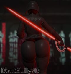 3d 3d_(artwork) alternate_ass_size alternate_body_type alternate_breast_size alternate_camera_angle blender blender_(artwork) blender_(software) bottom_heavy dont_bully_(artist) helmet helmet_covering_face helmet_girl huge_ass huge_breasts inquisitor inquisitor_(star_wars) jedi:_fallen_order lightsaber oversized_ass oversized_butt pinup second_sister star_wars trilla_suduri voluptuous voluptuous_body voluptuous_female