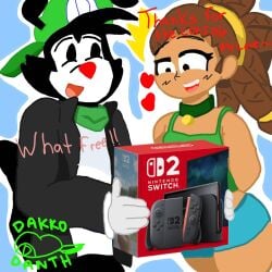ambiguous_gender dakkodanth feminine gay jaycee_(triggerman930) nintendo_switch_2 toony