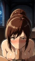 sasha braus from attack on titan by shingekinogirls