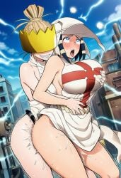 ai_generated anal anal_sex arrow_(enen_no_shouboutai) birdawg16 crown cumming cumming_while_penetrated electric_shock electricity electricity_manipulation enen_no_shouboutai female/female fire_force fucked_from_behind fucked_senseless groping groping_from_behind haumea_(enen_no_shouboutai) haumea_(fire_force) lezdom lezsub pounding_ass public_indecency public_sex public_use strap-on strapon strapon_in_ass thrusting_into_ass yuri