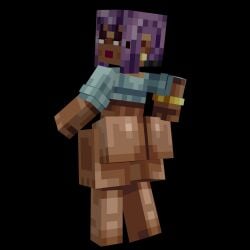1girls ass cubiclenmmo efe_(minecraft) female microsoft minecraft mojang