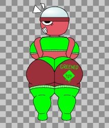 artist_logo artist_signature ass ass_bigger_than_head ass_focus ass_up butt butt_focus buttocks curves dandy's_world dandys_world exposed exposed_ass eyelashes ferman gigi_(dandy's_world) green_clothing green_sweater greened grin grinning grinning_at_viewer looking_at_viewer looking_back looking_pleasured panties red_body red_skin roblox roblox_game stockings sweater thick thick_ass thick_hips thick_legs thick_thighs thighs voluptuous voluptuous_female writing_on_ass