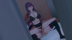3d animated artist_request character_request copyright_request dark-skinned_male double_penetration gangbang koikatsu no_sound tagme video