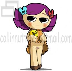 1girls 2010 2010s black_eyes blank_background blush button doll doll_girl female hair_clips hair_ornament hairclip half-closed_eyes half-dressed half_naked lifted_by_self lifting lifting_shirt light-skinned_female light_skin looking_at_viewer plush plushie pubes pubic_hair purple_hair purple_pubic_hair pussy pussy_lips red_blush seductive seductive_look seductive_smile shirt short_hair slushy solo source_request stitch_(sewing) stuffed_toy toy toy_story vagina watermark white_background