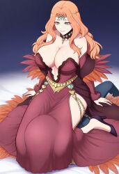 ai_generated cornelia_arnim female fire_emblem fire_emblem:_three_houses sitting_on_another sitting_on_person underneath underneath_clothing underneath_panties