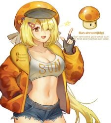 1girls anthro anthrofied ass breasts breasts female flora_fauna plant plant_girl plant_humanoid plantie plants_vs._zombies plants_vs_zombies popcap_games pussy sun-shroom_(pvz)