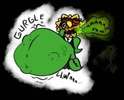1girls anthro anthrofied ass belly belly_bulge breasts breasts digestion fat female female_pred flora_fauna peashooter_(pvz) plant plant_girl plant_humanoid plantie plants_vs._zombies popcap_games pred pussy solar_flare_(pvz) sunflower_(pvz) verryberrygirly vore vore_belly
