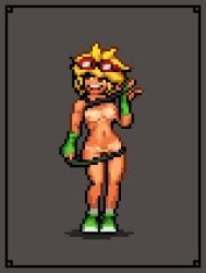 1girls anthro anthrofied ass breasts dzk female flora_fauna pixel_art plant plant_girl plant_humanoid plantie plants_vs._zombies plants_vs_zombies popcap_games pussy solar_flare_(pvz) sunflower_(pvz)