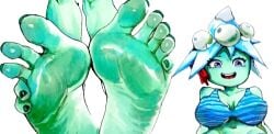 1girls anthro anthrofied ass breasts breasts feet feet_focus feet_up female flora_fauna foot_fetish foot_focus missile_toe_(pvz) plant plant_girl plant_humanoid plantie plants_vs._zombies plants_vs_zombies popcap_games pussy you_chuan